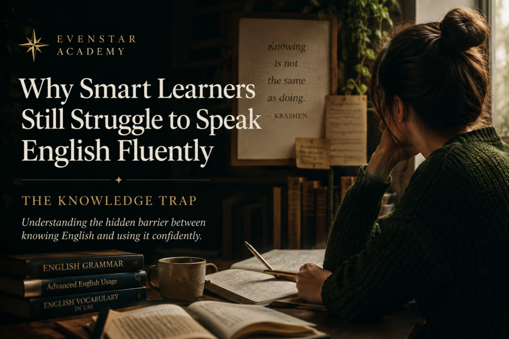 Adult English learner struggling to speak despite years of grammar study